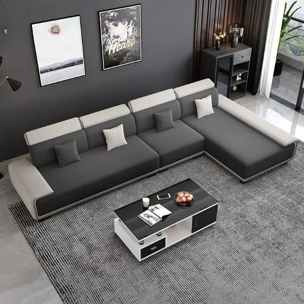 Nordic technology fabric sofa sofa living room modern fully equipped latex concubine light luxury simple small apartment combina