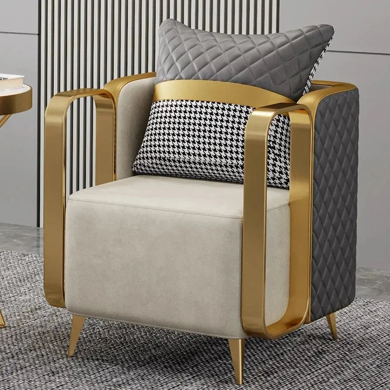 Living Room Single Sofa Dining Chair Victoria Relax Armchair Voven Upholstered Replacement Chairs Booster Nordic Floor Furniture