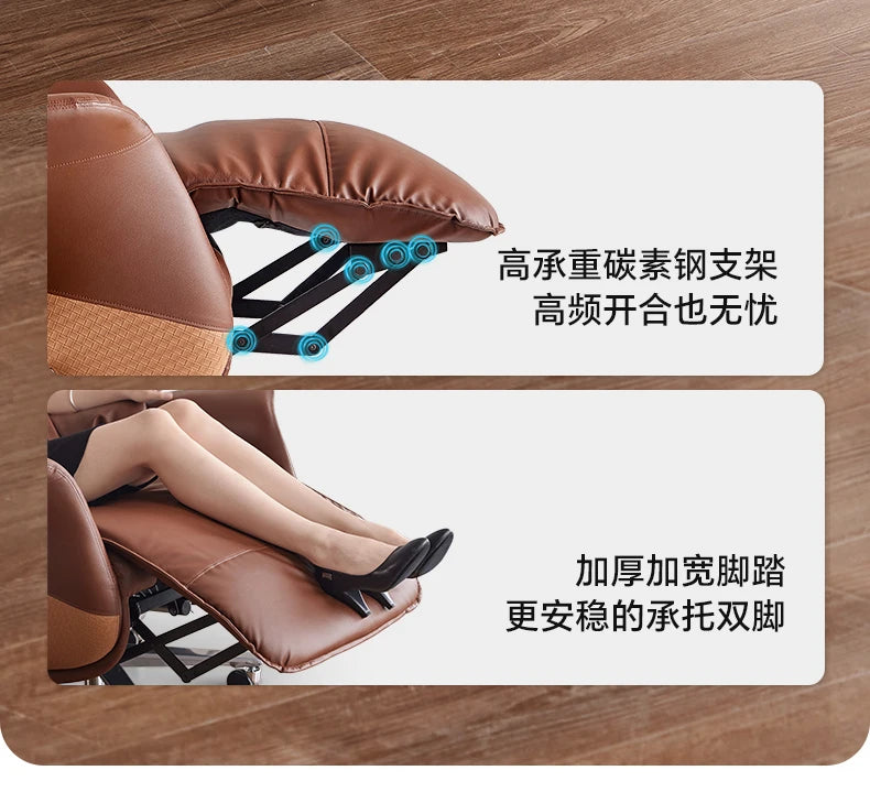 Furniture Auxiliary Chair With Wheels Chiffon Chairs Gaming Armchair Chaise De Bureaux Home Office Desk Reclining Relax Armchair