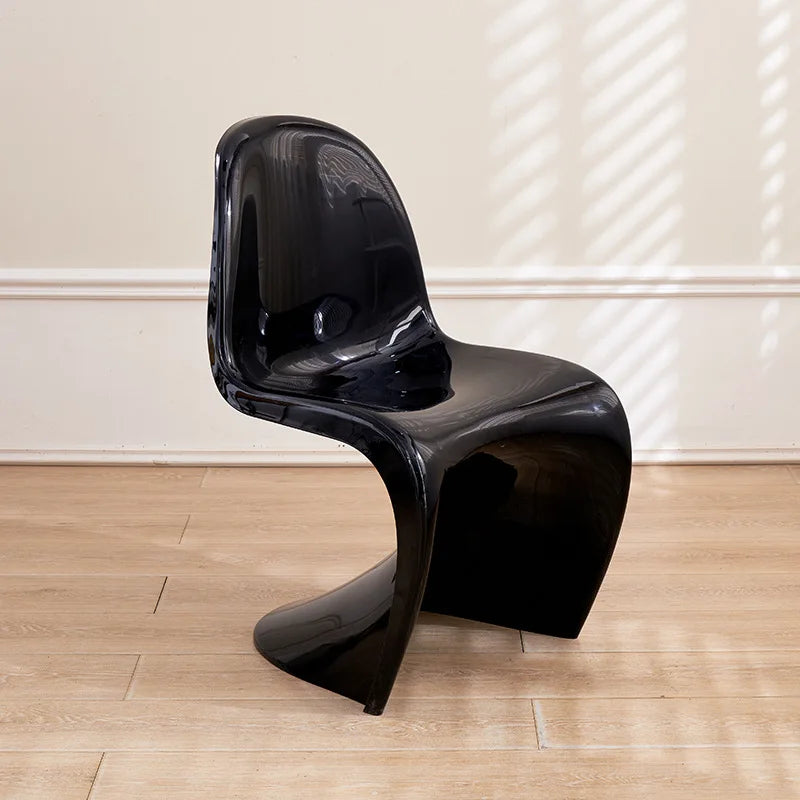 Acrylic Ghost Chair Modern Minimalist Transparent Dining Chair Designer Vanity Stool Kitchen Seating Clear Plastic Chair