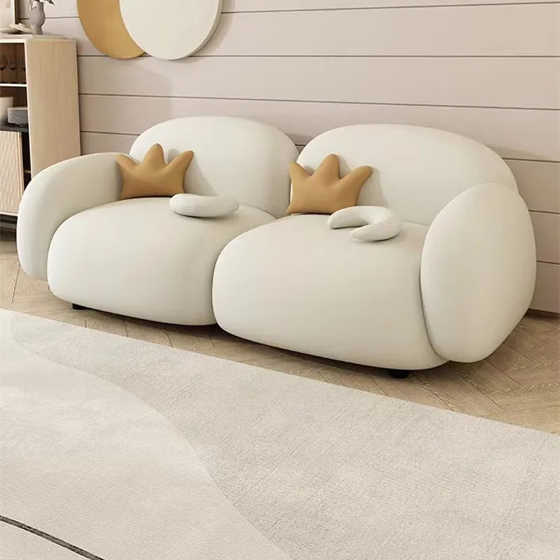 Canapé en tissu moderne, simple, petit appartement, rangée droite