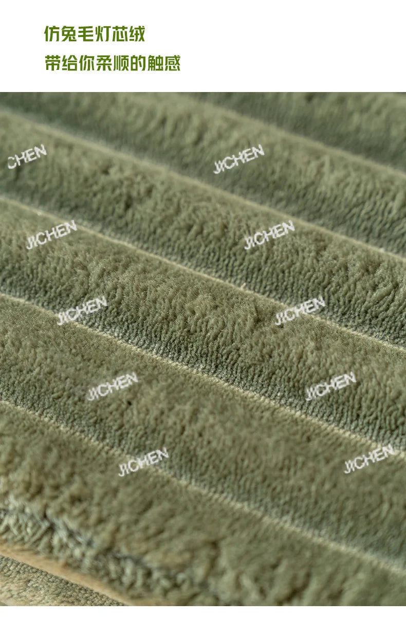 XJQC Living Room Compression Sofa Corduroy Combination Module Modular L-shaped Multifunctional Boneless Compression Sofa Chair