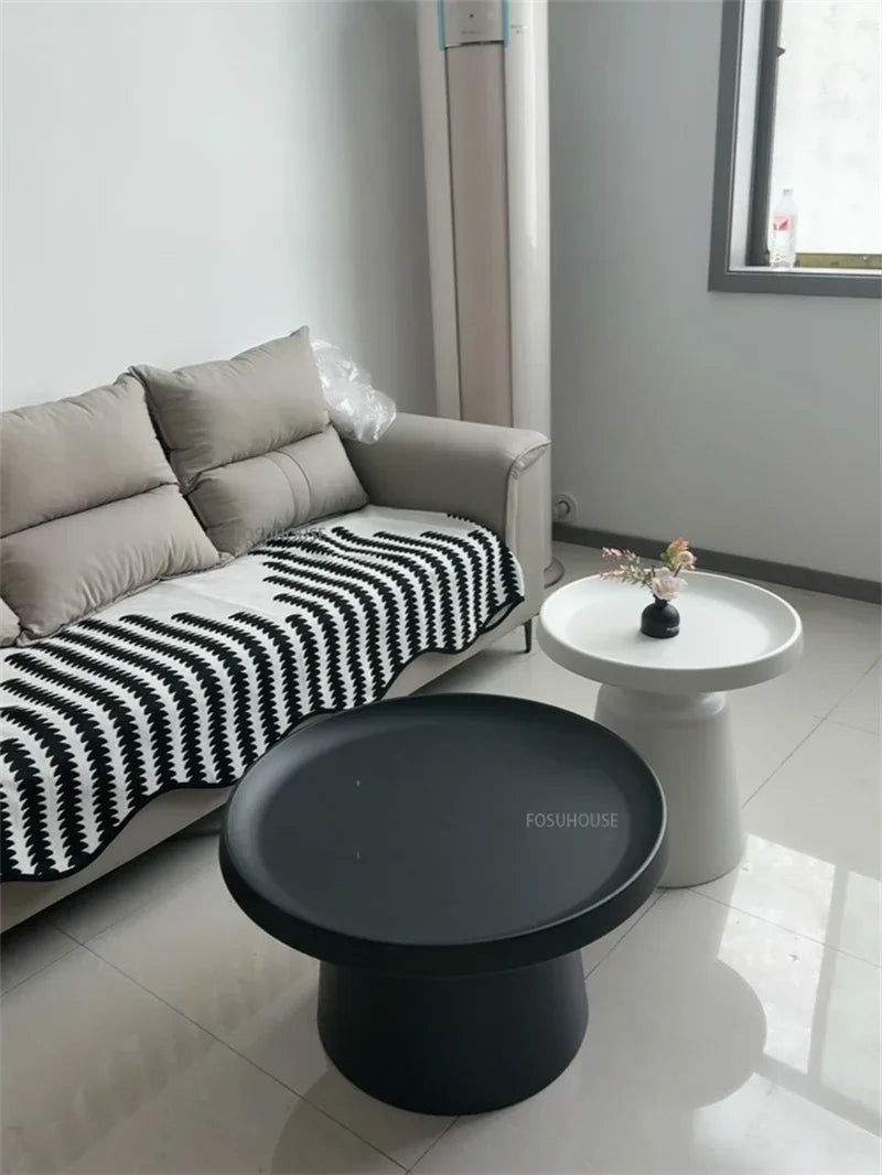Nordic Living Room Center Table Circular Coffee Tables Modern Side Tea Table Portable Simple Bedroom Nightstand Home Furniture B