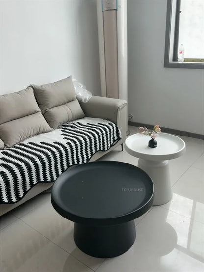Nordic Living Room Center Table Circular Coffee Tables Modern Side Tea Table Portable Simple Bedroom Nightstand Home Furniture B