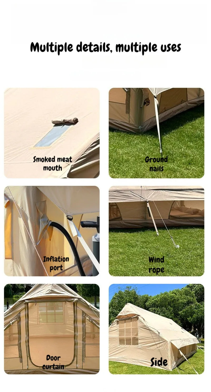 Outdoor Inflatable Tent Quick-opening Portable Tents Waterproof Air Column Integrated Free Installation Thick Camping Supplies