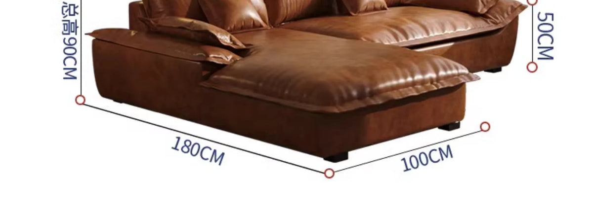 Lazy Leather Living Room Sofas Love Seat Nordic Minimalist Sectional Sofas Modern Relaxing Filling Sillon Cama Home Furniture