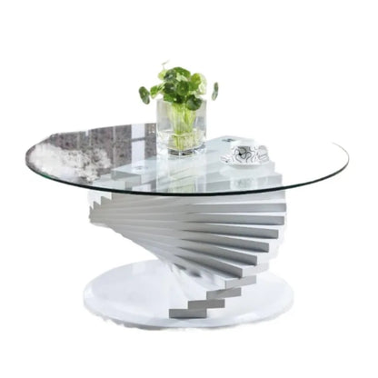 High quality latest design modern white glass coffee table