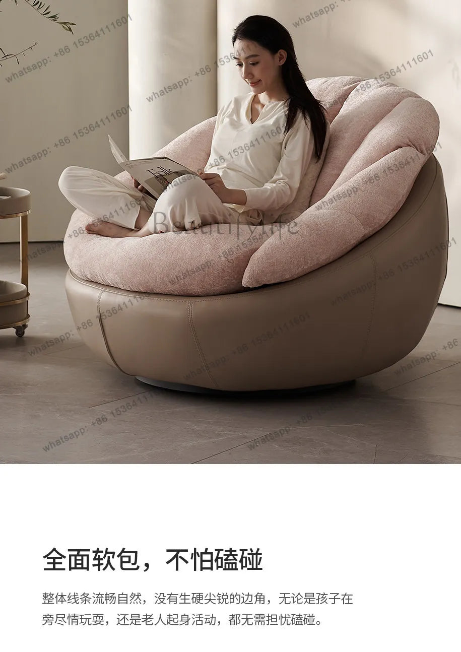 yj57 Sofa chair modern simple living room balcony household lazy leisure chair spot light luxury