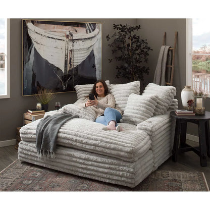 Custom ATUNUS American Thick Striped Corduroy Plush Modular Sectional Sofa Couch Set Compression Fabric Living Room Sofa