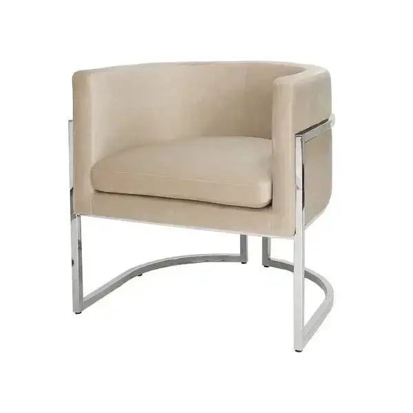 VIP7 Chinese Style Simple Stainless Steel Velvet Dining Chair Luxury Hotel Restaurant Villa Armrest Dining Chair