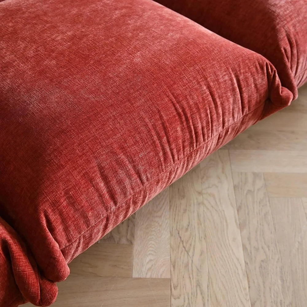 Comfy Sofa Couch with Thick Cushion, Chenille Single Accent Chair Deep Seat Couches, 50" Plush Sofas Furniture, Room Chairs