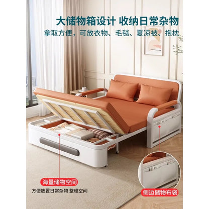 Sofa bed folding dual-purpose small apartment 2024 Internet celebrity new living room 1.2 multi-function single and double retra