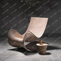 Rocking chair single solid wood recliner balcony leisure home living room bedroom lazy sofa chair