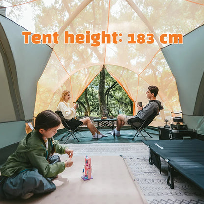 Naturehike 8-10 Person Tent Kota Cloud Casual Tent Outdoor Camping Hiking Travel Gazebo Tents Big Space Waterproof Breathable
