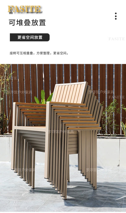 Courtyard table and chair outdoor balcony waterproof and sunscreen garden outdoor leisure table and chair combination