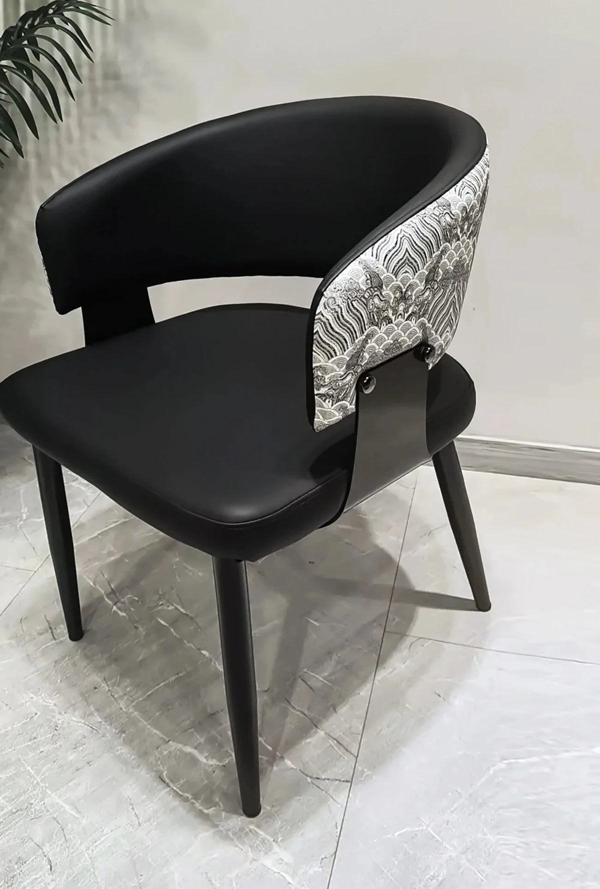 2pcs Modern Minimalist Dining Chairs with Backrest for Home Table And Hotel Island Bar Stools with Armrests