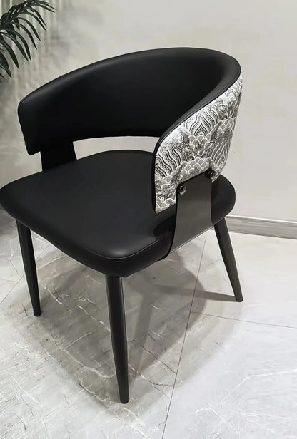 2pcs Modern Minimalist Dining Chairs with Backrest for Home Table And Hotel Island Bar Stools with Armrests