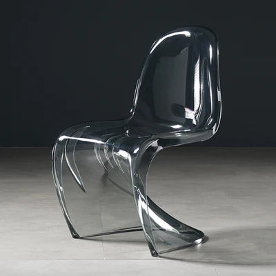 Creative Living Room Dining Stool Crystal Transparent Dining Stool Furniture Modern Minimalist Plastic Dining Chair