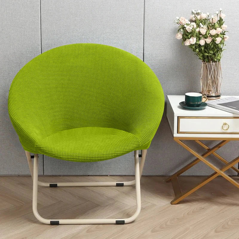 Comfortable Folding Chair Cover Cozy Moon Chair Relaxing Sun Chair Protector Stretchy Soft Cushion Portable Padded Seat Cover