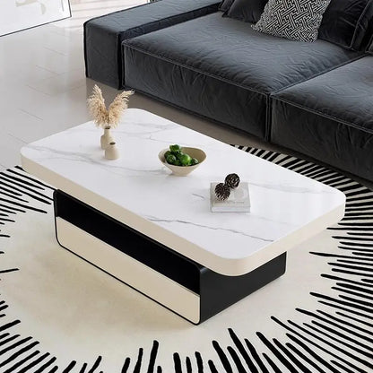 Modern Luxury Coffee Table Rectangle Organizer Drawer Nordic Trendy Coffee Table Premium Beauty Table De Salon Home Furniture