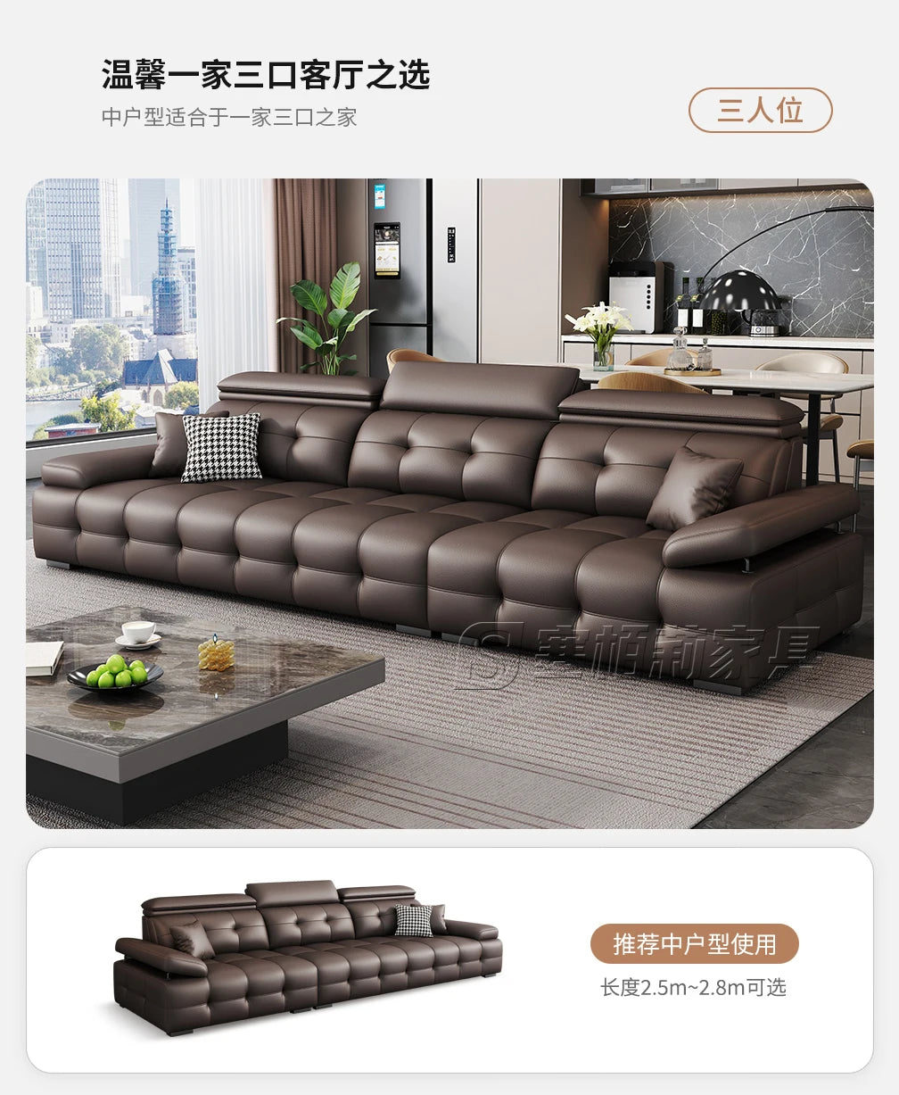 Modern Leather Living Room Sofas Couch Lazy Nordic Luxury Minimalist Living Room Sofas Lounge Designer Muebles Home Furniture