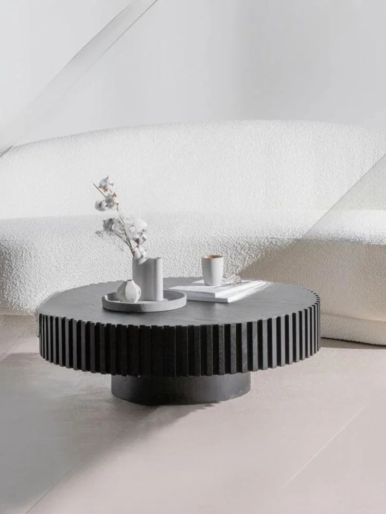 Coffee Table Creative Shape Shaped Modern Simple Black Oak Grain Living Room Furniture Personality Square Tea Table