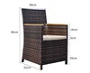 Custom Design Pastoral Garden Set Pastoral Garden Set Plastic Rattan Patio Furniture Set