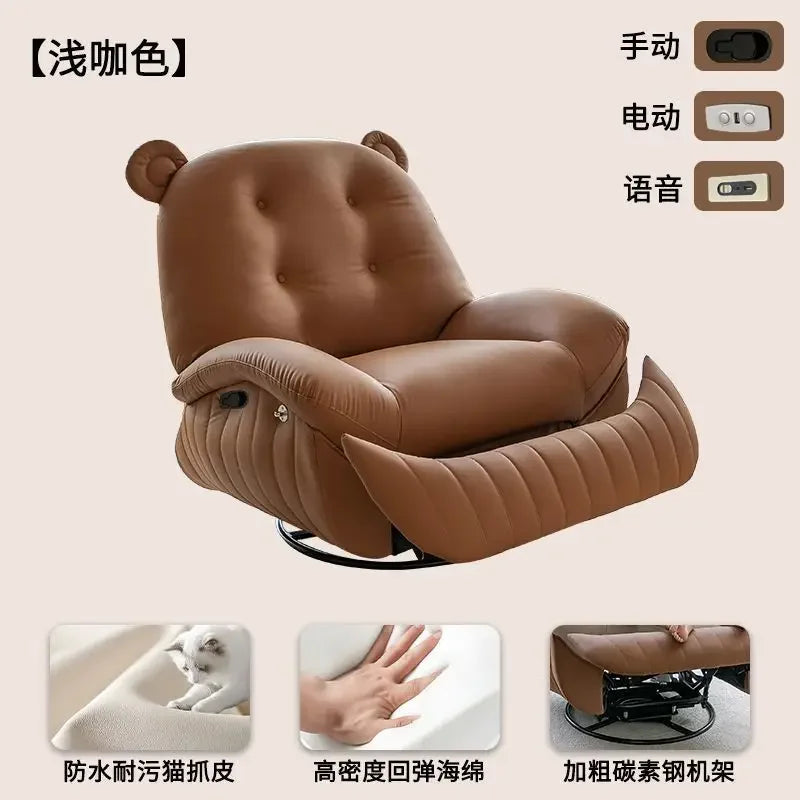 Electric single sofa, home living room leisure recliner