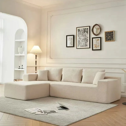 Modern European Recliner Sofa Set Fabric Rectangle for Home Hotel for Living Room