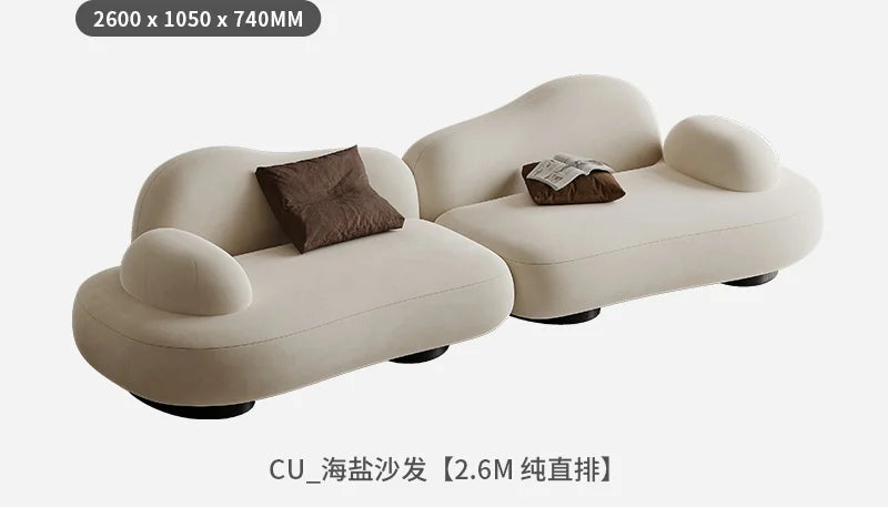 Aesthetics Designer Sofa Unusual Light Luxury Adult Trendy Room Decor Sofas Curved Lounge Comfortable Muebles Home Furniture