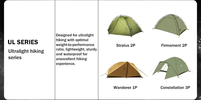 KAILAS STRATUS Ultralight Backpacking Tent 2 Person Double Layer Waterproof Windproof Camping Hiking Survival Tent KT2303102