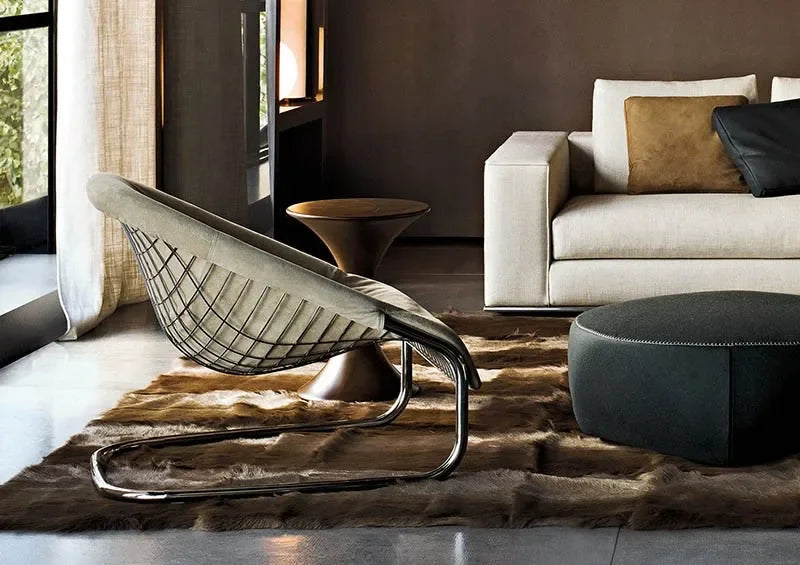 Nordic Light Luxury Villa Cafe Leisure Chair Italian Minimalist Living Room Recliner