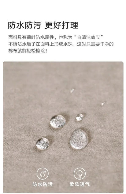 Very simple cream wind and cloud velvet fabric sofa small apartment living room straight row light luxury sofa