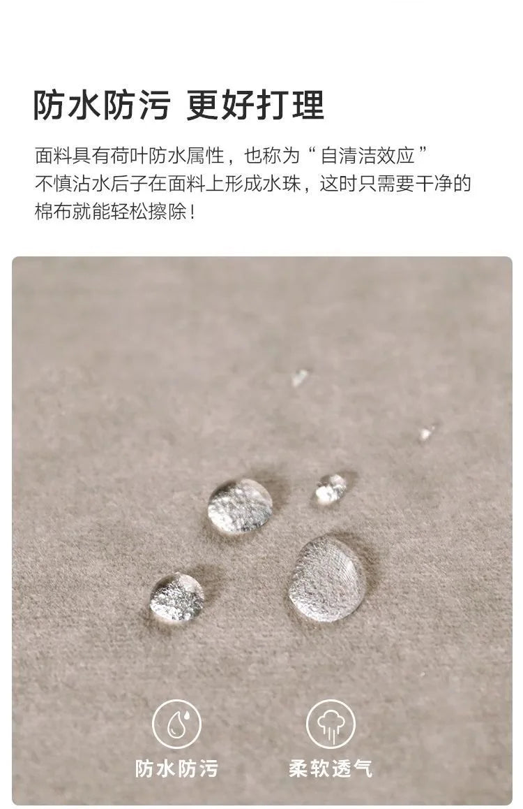 Very simple cream wind and cloud velvet fabric sofa small apartment living room straight row light luxury sofa