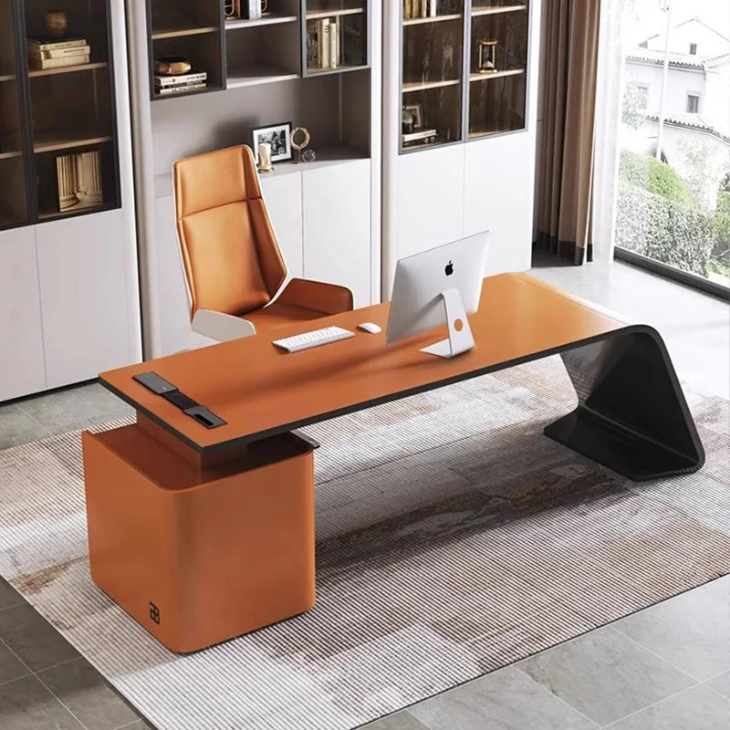 Table Bureau Blanc Mesas Gaming Tables Rotating Bookcase Office Furniture Offices Wood Desk Organizer Laptop Stand Room Desks