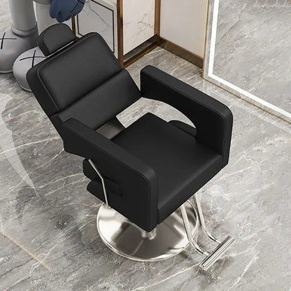 2025 Luxury Personalized Chair Barber Classic Hydraulic Reclining Release Salon Chair Leg Rest Professional Barberia Furniture