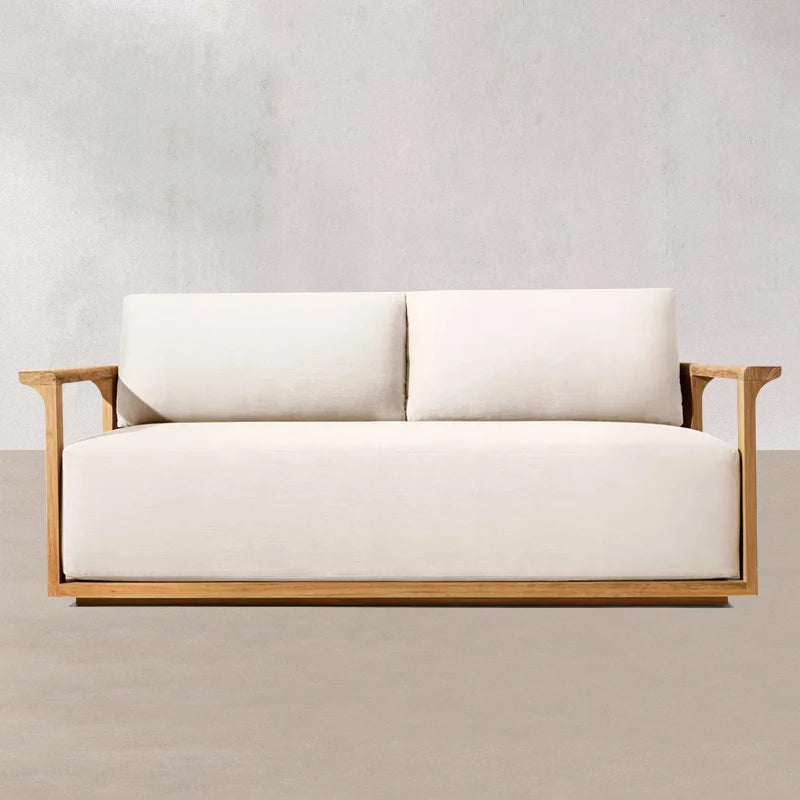 Modern Outdoor Garden Sofa Set Teak Furniture Modern Style Hotel Courtyard Furniture