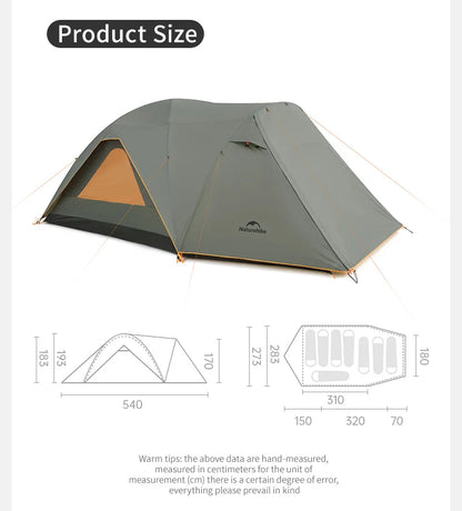 Naturehike 8-10 Person Tent Kota Cloud Casual Tent Outdoor Camping Hiking Travel Gazebo Tents Big Space Waterproof Breathable