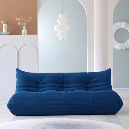 Teddy Fabric Bean Bag Sofas Comfy Lazy Floor Sofa Couch Soft Lounge Chairs Foam-Filled Accent Chair for Living Room Bedroom