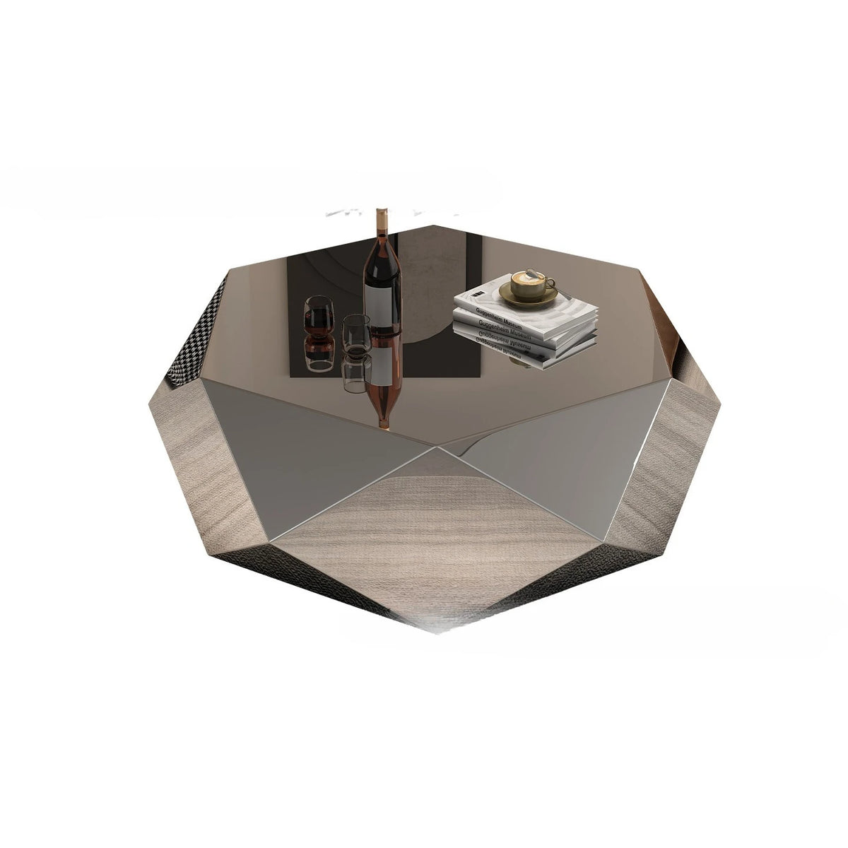 Z Living Room Home Designer Style Light Luxurymodern Minimalist Irregular Stainless Steel Diamond Coffee Table Mesa Auxiliar Roo