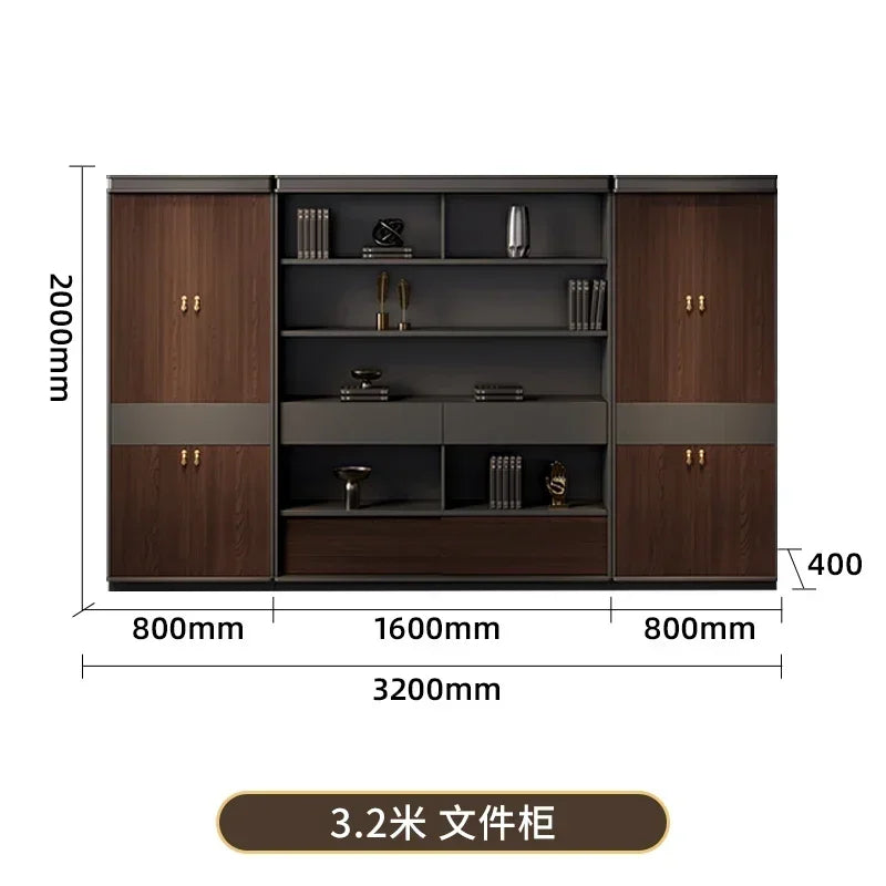 Filing Cabinet Luxury Large Computer Tables Modern Minimalist Executive Manager President Table Office Combination Furniture