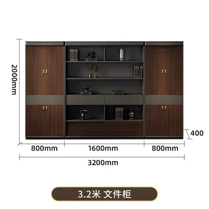 Filing Cabinet Luxury Large Computer Tables Modern Minimalist Executive Manager President Table Office Combination Furniture
