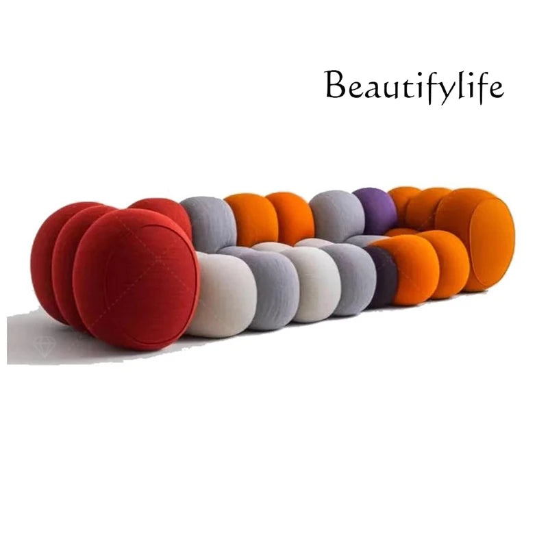 couch Nordic Living Room Sofas White Puff Floor Designer 2025 Accent Bubble Couch Salon Luxury Hotel Sofa Wohnzimmer Furniture H