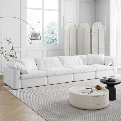 Modern design L-shaped sofa set Living room furniture combination set Modern living room white home sofa