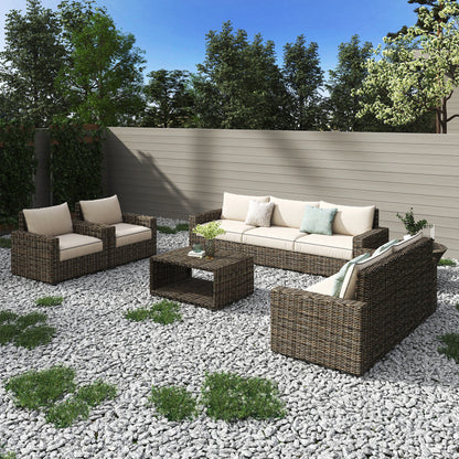 High Quality Wicker Patio Furniture  Rattan Garden Sofa Garden Furniture Set