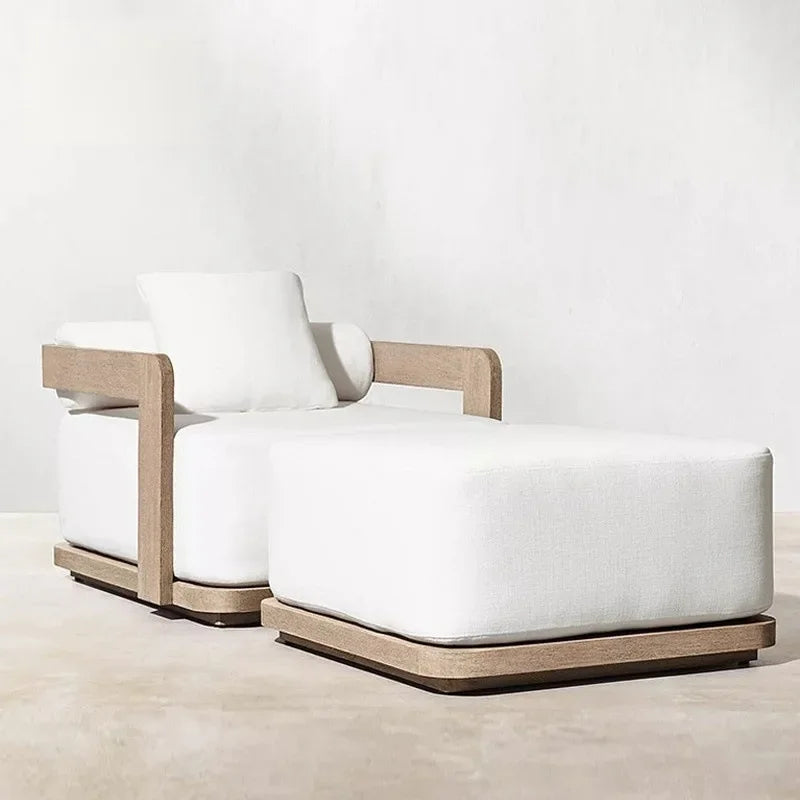 Sofa cover American teak sofa balcony garden modern combination leisure aluminum alloy outdoor