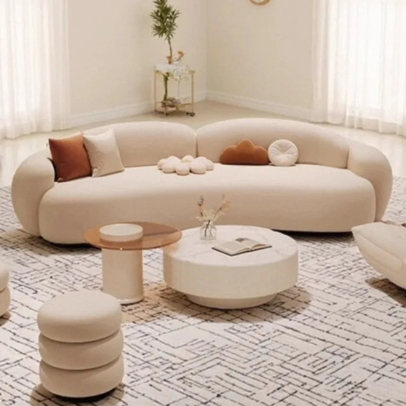 Lazy Classic Living Room Sofas Floor Designer Cushion Comfortable Sofa Elegant Relax Meuble De Salon Furniture Accessories