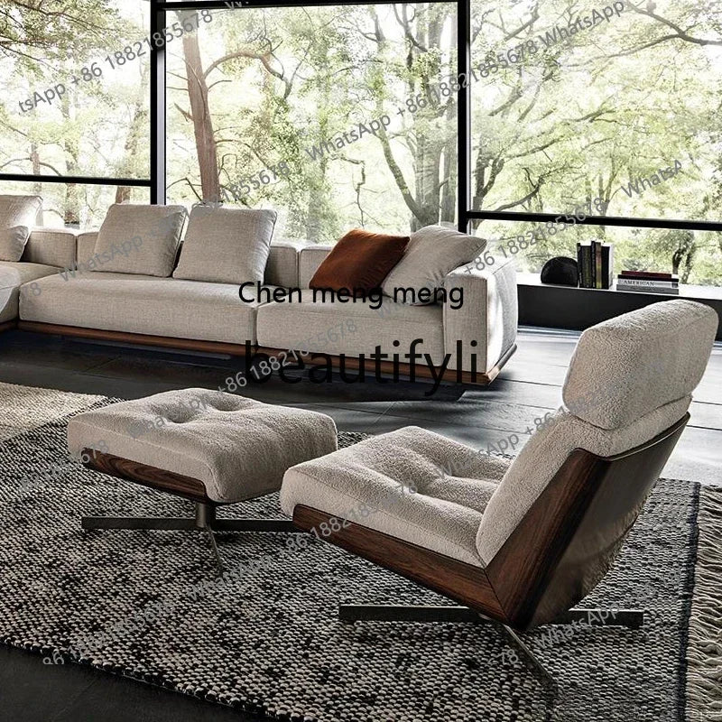 Single sofa rotating sofa chair recliner living room bedroom leisure reading chair