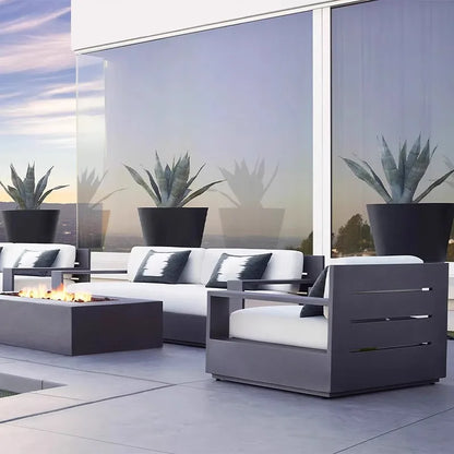 postmodern Aluminum alloy outdoor sofa leisure courtyard open-air balcony waterproof homestay sun room