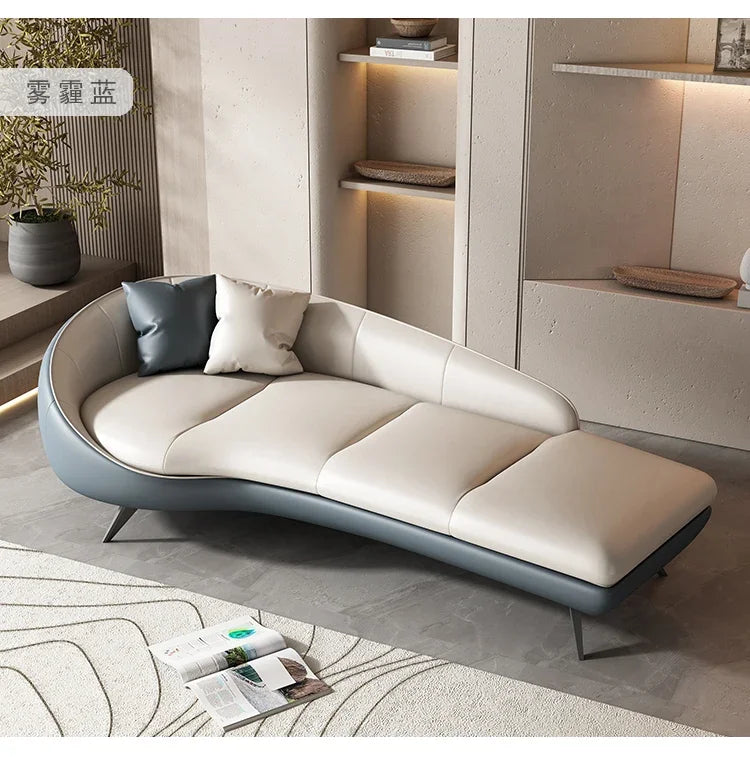Modern curved sofa living room deck chair hotel homestay leisure beauty couch